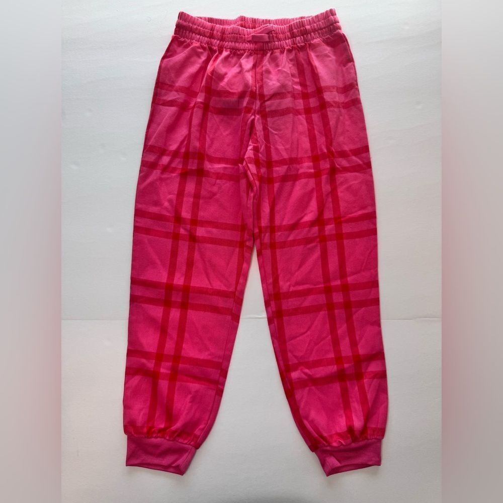 Cat & Jack Kids Pink Plaid Pajama Pants Size S (6/6X)
